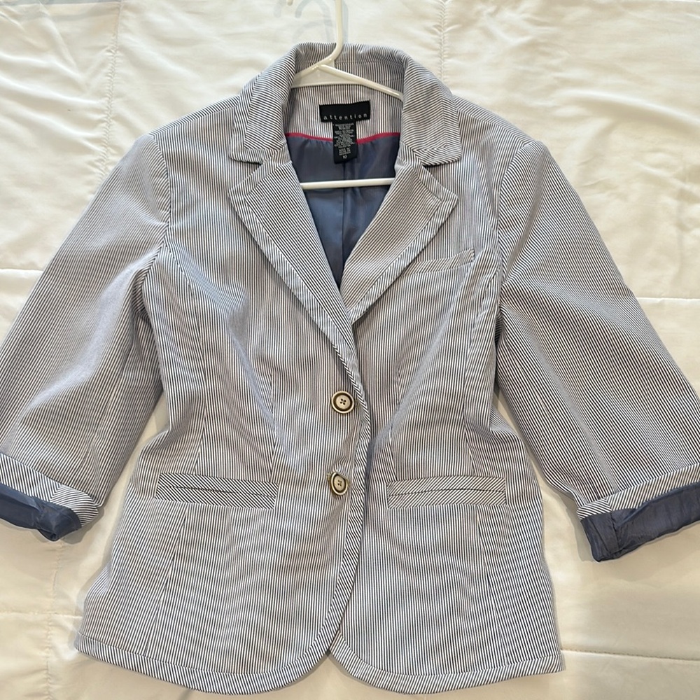 Beautiful Striped Blazer Size 10